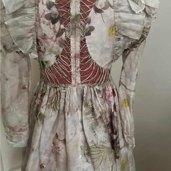 ZIMMERMAN NWOT long sleeve princess minidress - Picture 5 of 16